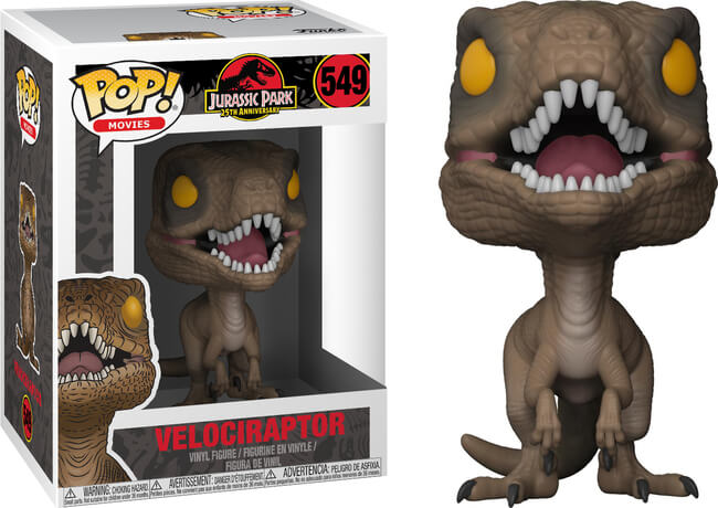 Funko POP! Movies: Jurassic Park - Velociraptor [Black Eyes](Damaged Box) #549
